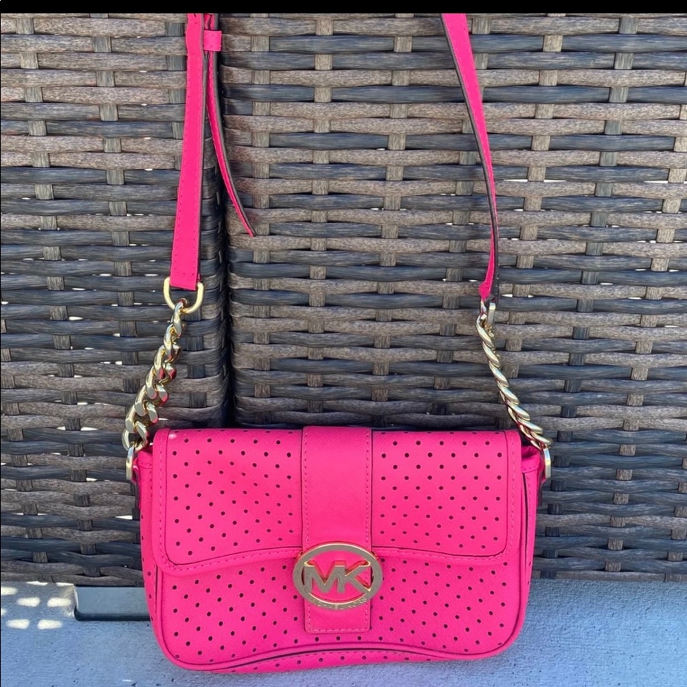 Michael Kors neon pink purse